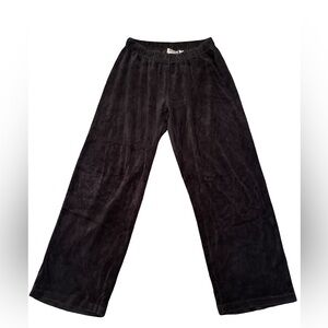 Black Wide-Leg Lounge Pants